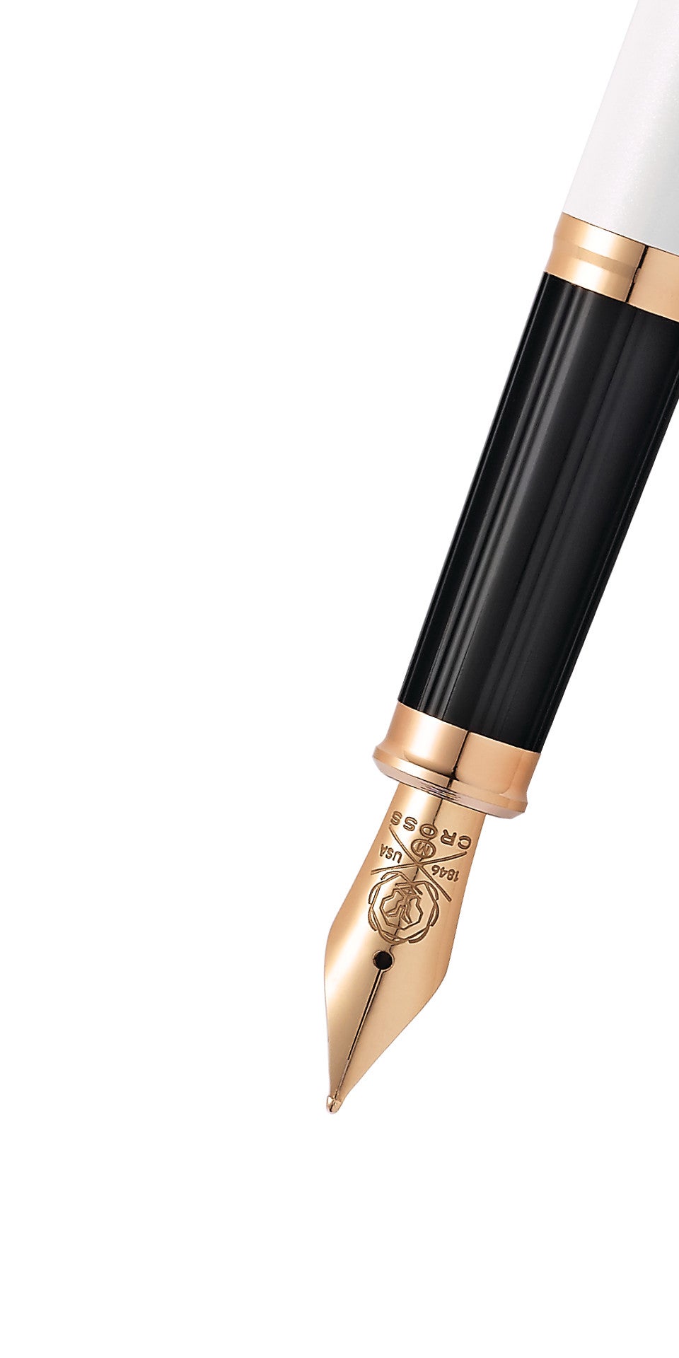 Cross | Century II Fountain Pen | Pearlescent White Lacquer, Medium Nib
