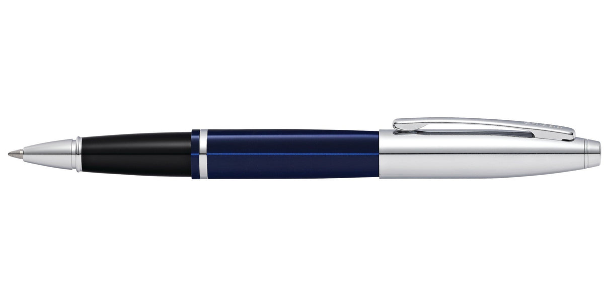 Cross | Calais Rollerball Pen | Chrome & Blue Lacquer