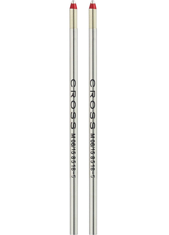 Cross | Mini Ballpoint Refill | Red, Medium, 2 Pack