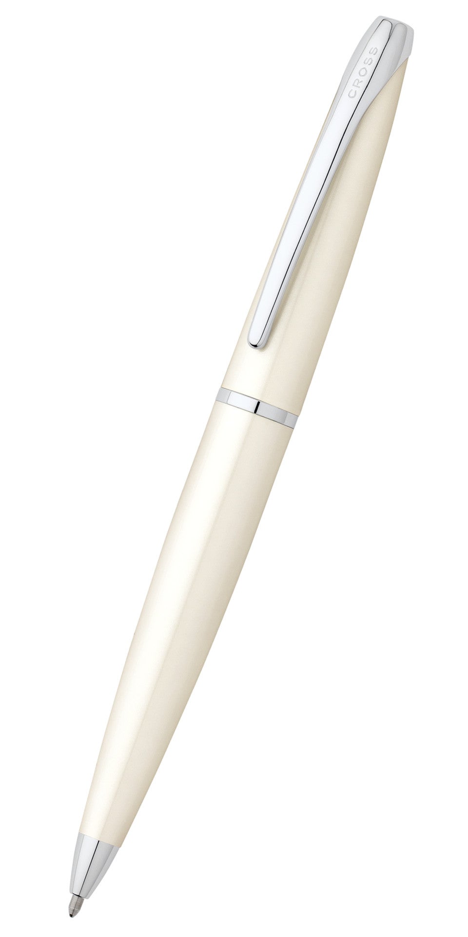 Cross ATX Ballpoint Pen, Pearlescent White Lacquer