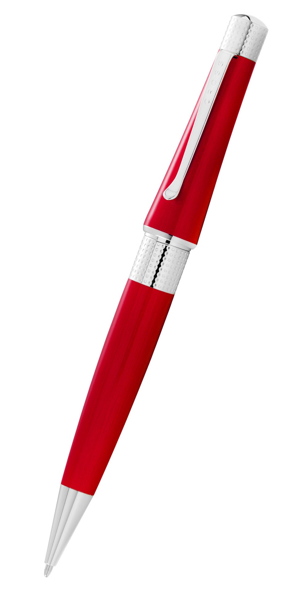 Cross Beverly Ballpoint Pen, Translucent Red Lacquer