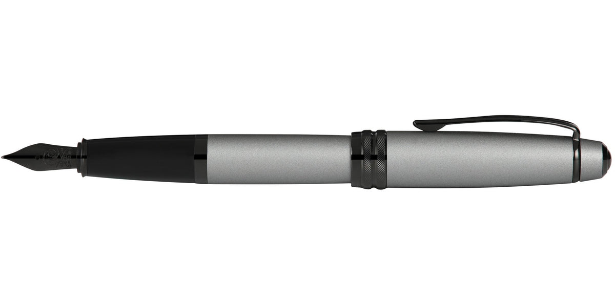 Cross | Bailey Fountain Pen | Matte Gray Lacquer, Fine Nib