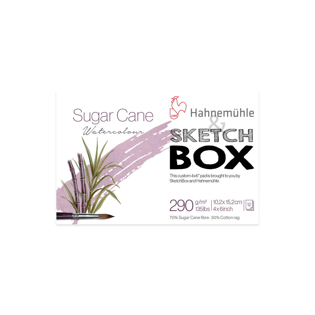 Hahnemühle Sugar Cane Watercolor Paper, 4x6", 12 Sheets