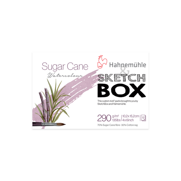 Hahnemühle Sugar Cane Watercolor Paper, 4x6", 12 Sheets