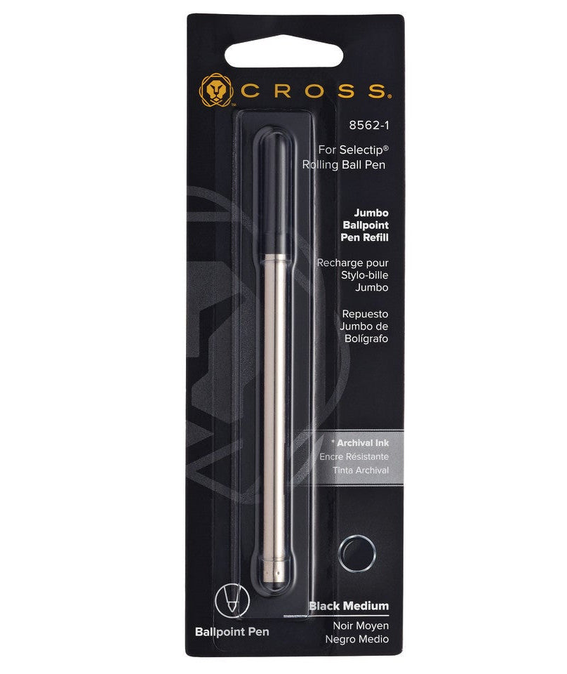 Cross | Selectip Jumbo Ballpoint Refill | Black, Medium, 1 Pack