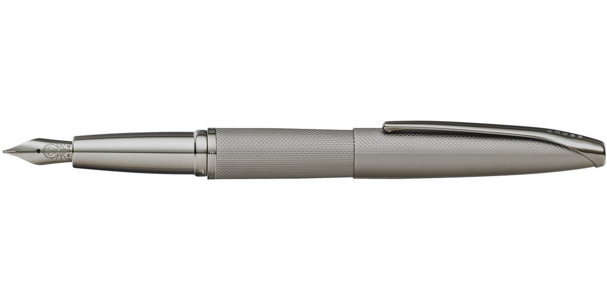 Cross | ATX Fountain Pen | Sandblasted Titanium Gray, Medium Nib