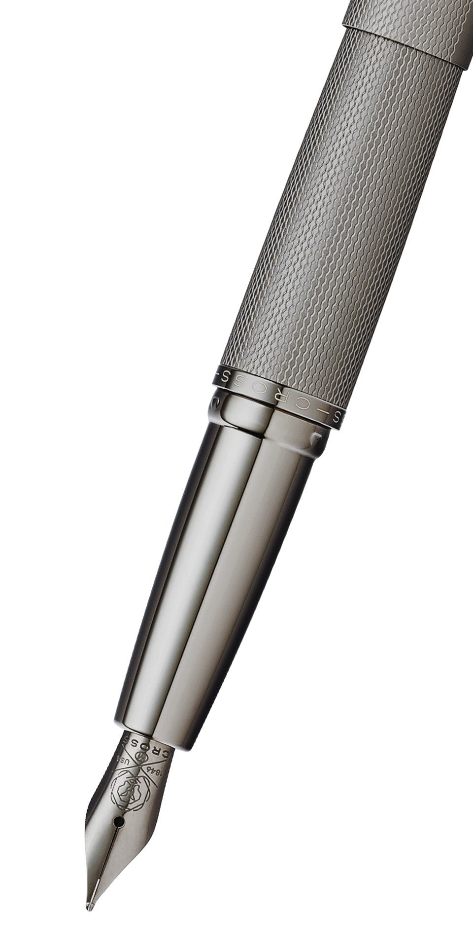 Cross | ATX Fountain Pen | Sandblasted Titanium Gray, Medium Nib