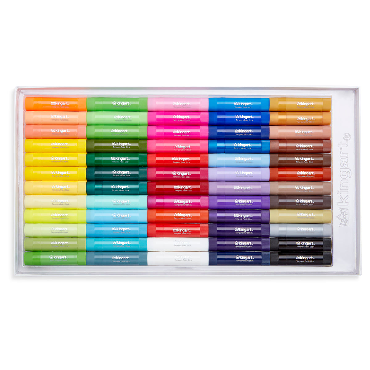 KINGART Tempera Paint Sticks, 60 Colors, view 2 of 24