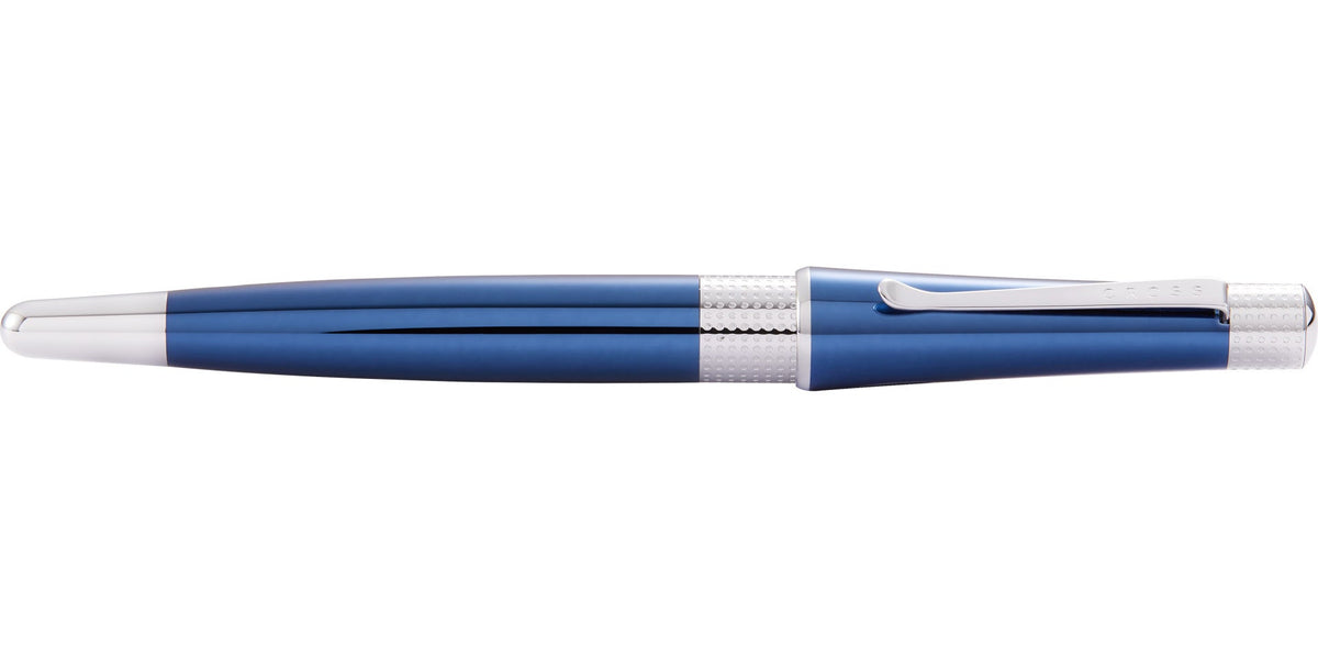 Cross | Beverly Rollerball Pen | Translucent Cobalt Blue Lacquer