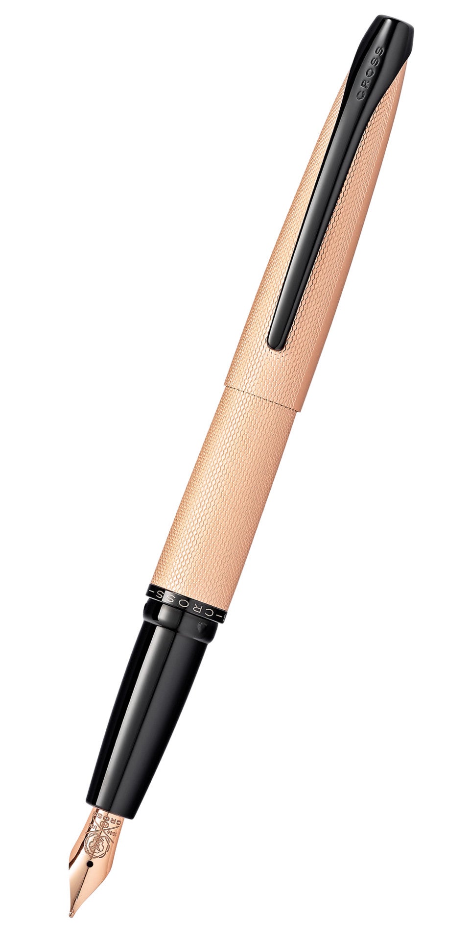 Cross ATX Fountain Pen, Brushed Rose Gold, Medium Nib