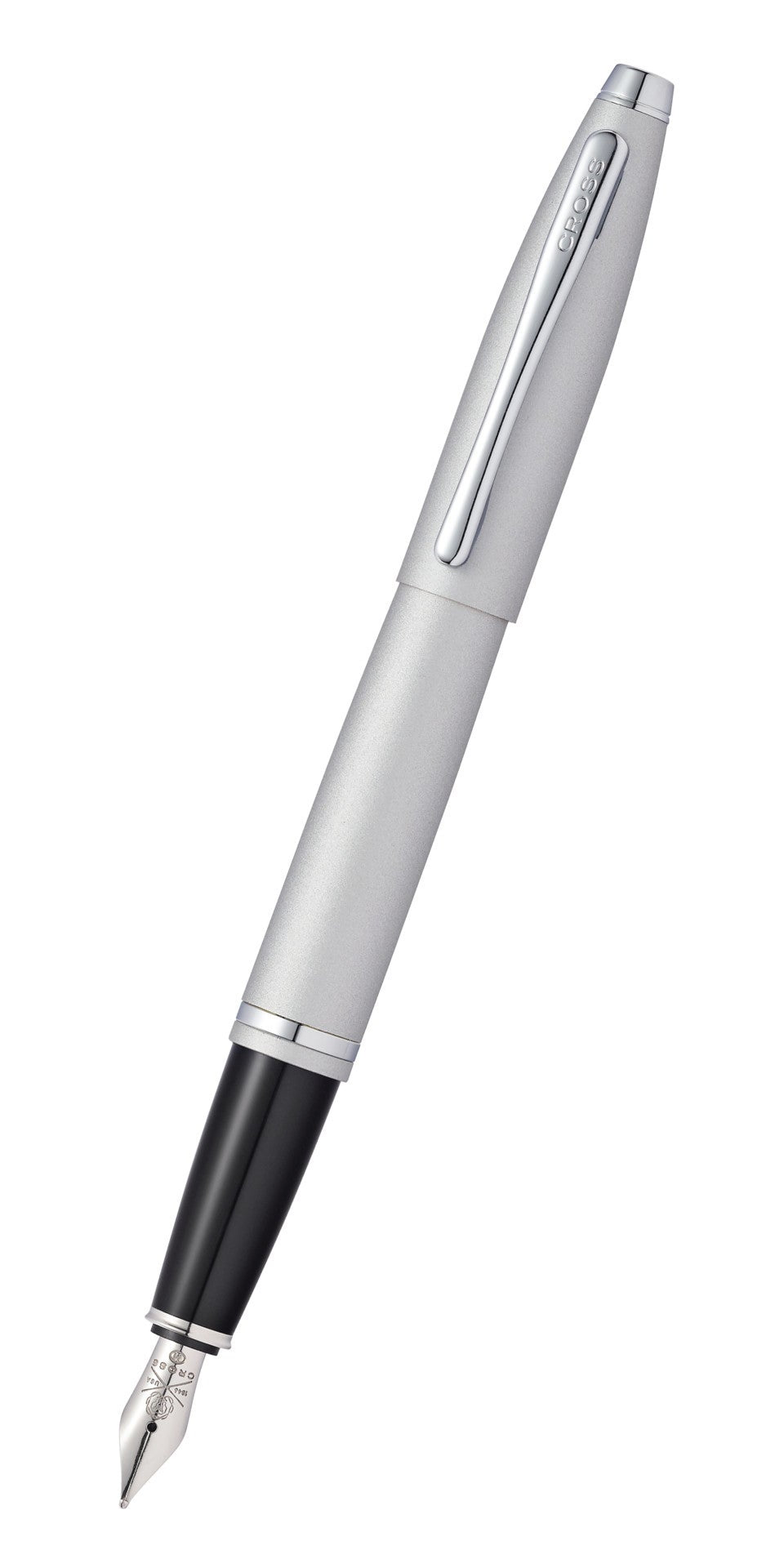 Cross Calais Fountain Pen, Satin Chrome, Fine Nib