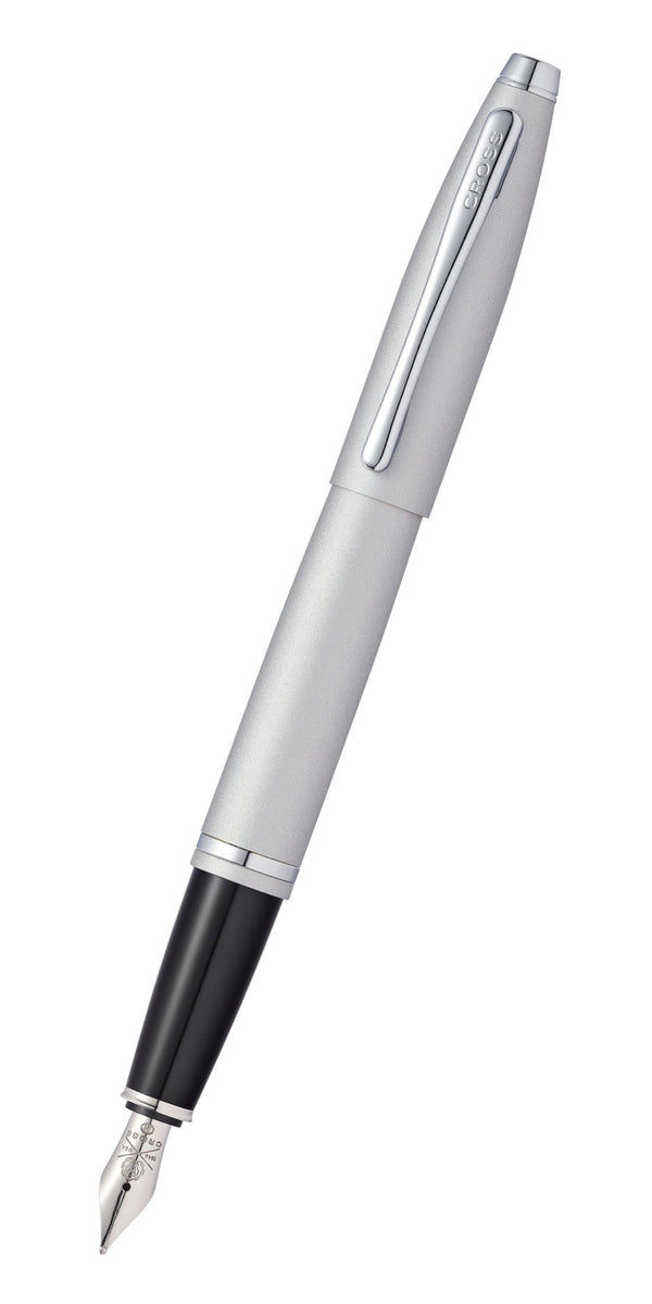 Cross Calais Fountain Pen, Satin Chrome, Fine Nib