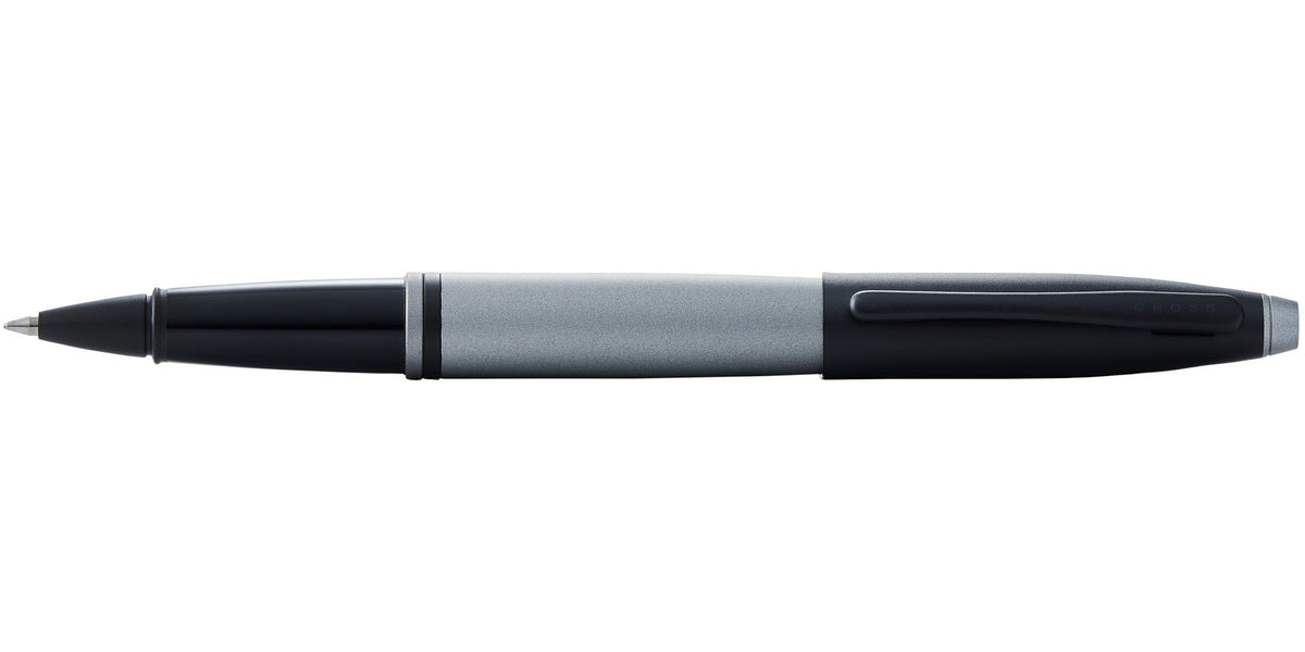 Cross | Calais Rollerball Pen | Matte Gray and Black Lacquer