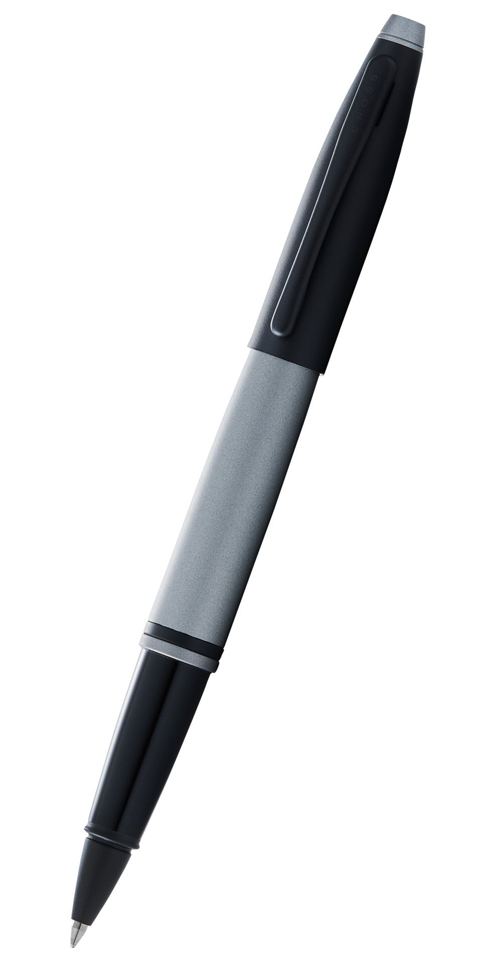 Cross Calais Rollerball Pen, Matte Gray and Black Lacquer