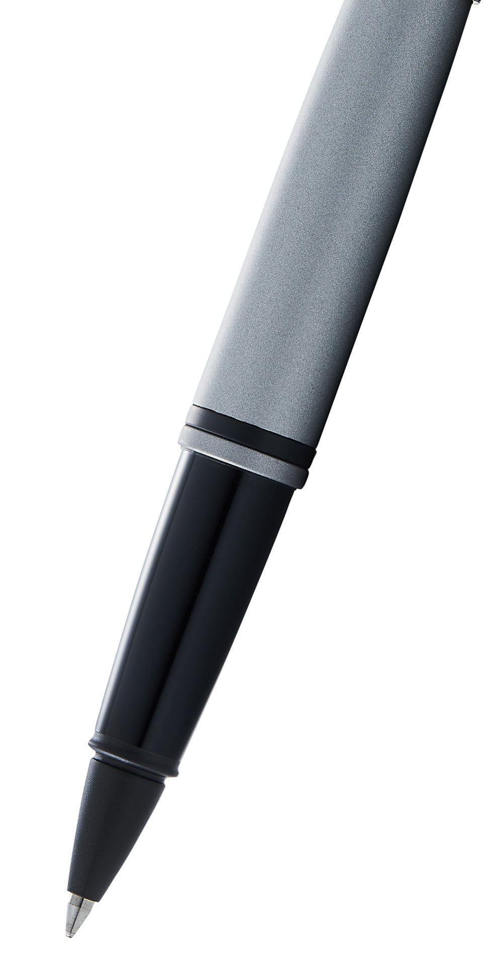 Cross | Calais Rollerball Pen | Matte Gray and Black Lacquer