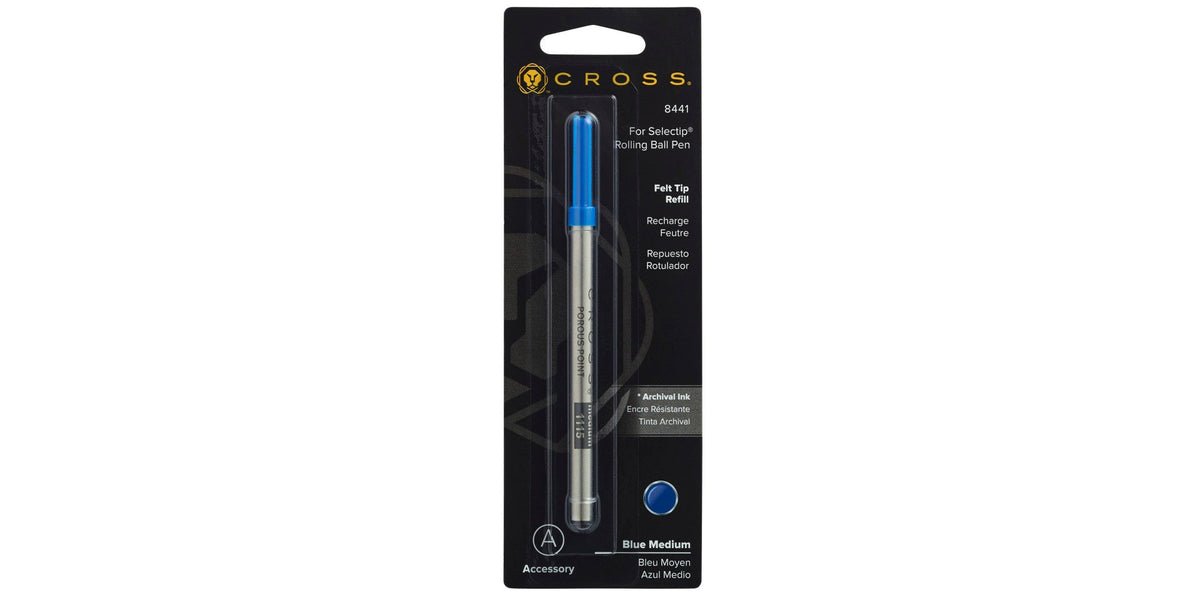 Cross | Selectip Porous-Point Felt-Tip Refill | Blue, Medium