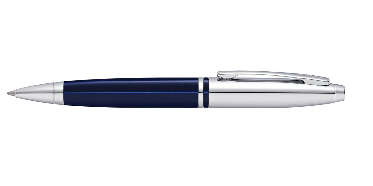 Cross | Calais Ballpoint Pen | Chrome & Blue Lacquer