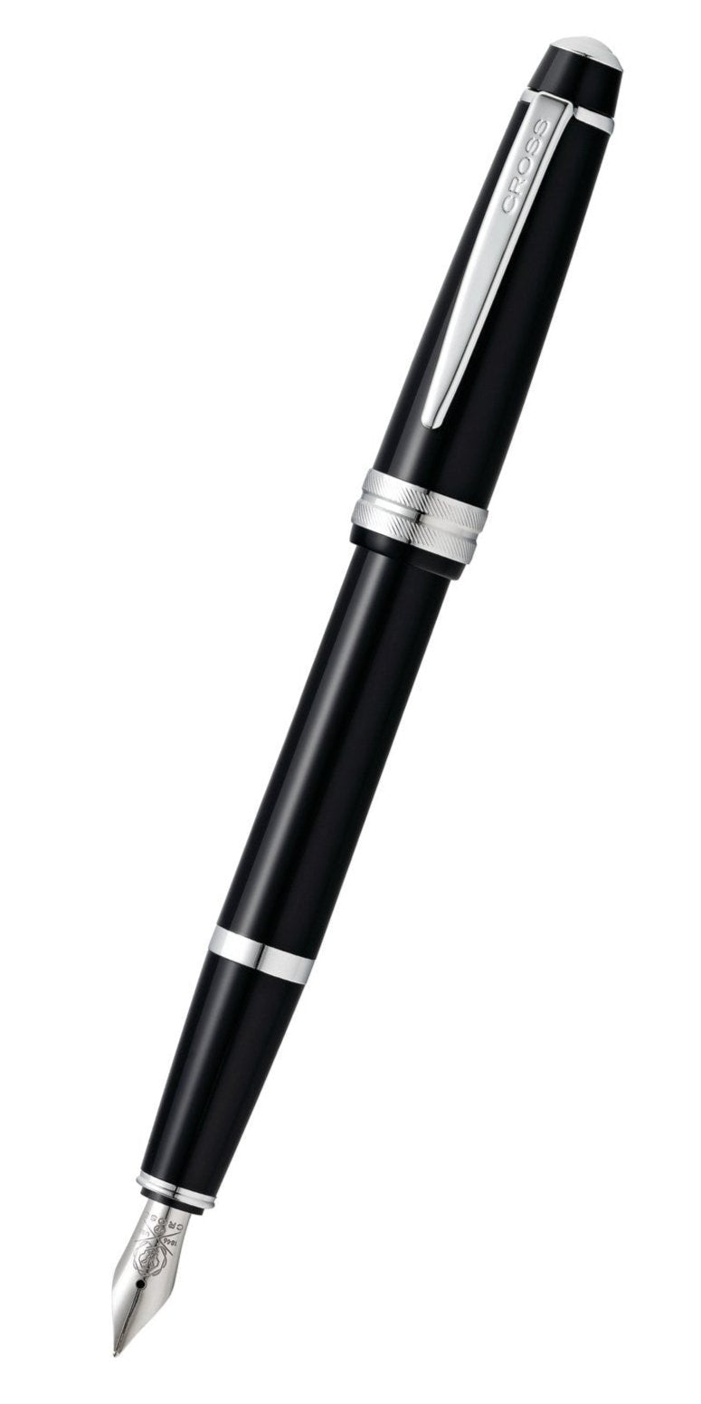 Cross Bailey Light Fountain Pen, Polished Black Resin, Fine Nib