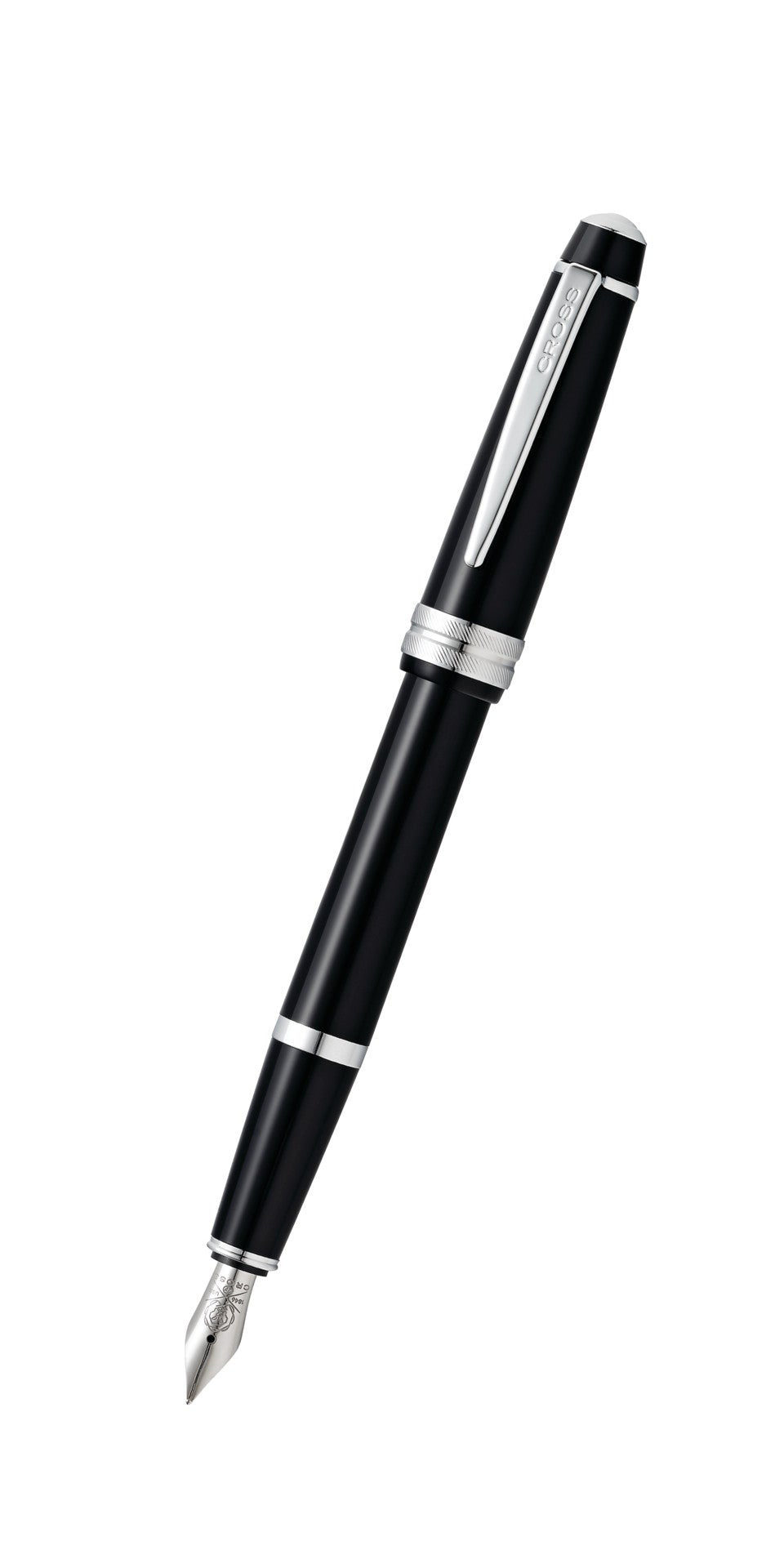 Cross Bailey Light Fountain Pen, Polished Black Resin, Medium Nib