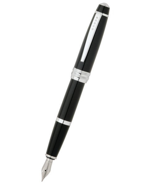 Cross Bailey Fountain Pen, Black Lacquer, Medium Nib