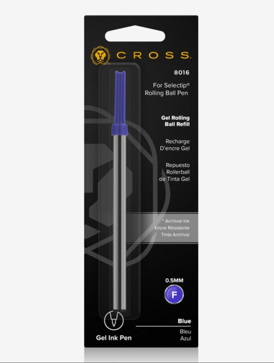 Cross Selectip Gel Rollerball Refill, Blue, Fine 0.5mm, 1 Pack