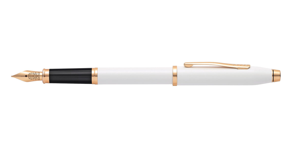 Cross | Century II Fountain Pen | Pearlescent White Lacquer, Medium Nib