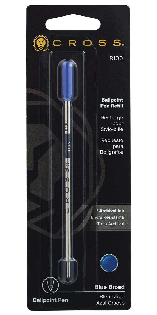 Cross Ballpoint Refill, Blue, Broad, 1 Pack
