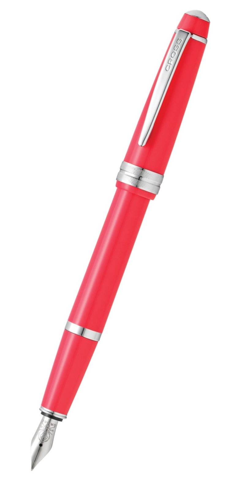 Cross Bailey Light Fountain Pen, Polished Coral Resin, Extra-Fine Nib