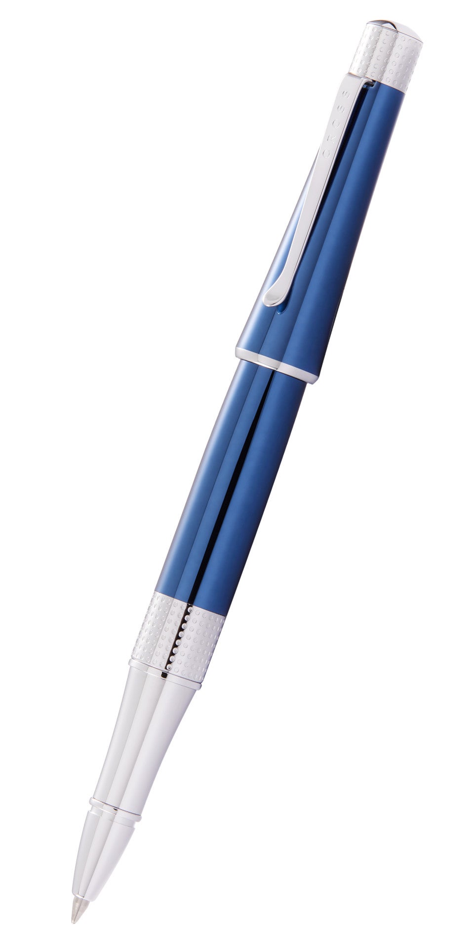 Cross Beverly Rollerball Pen, Translucent Cobalt Blue Lacquer