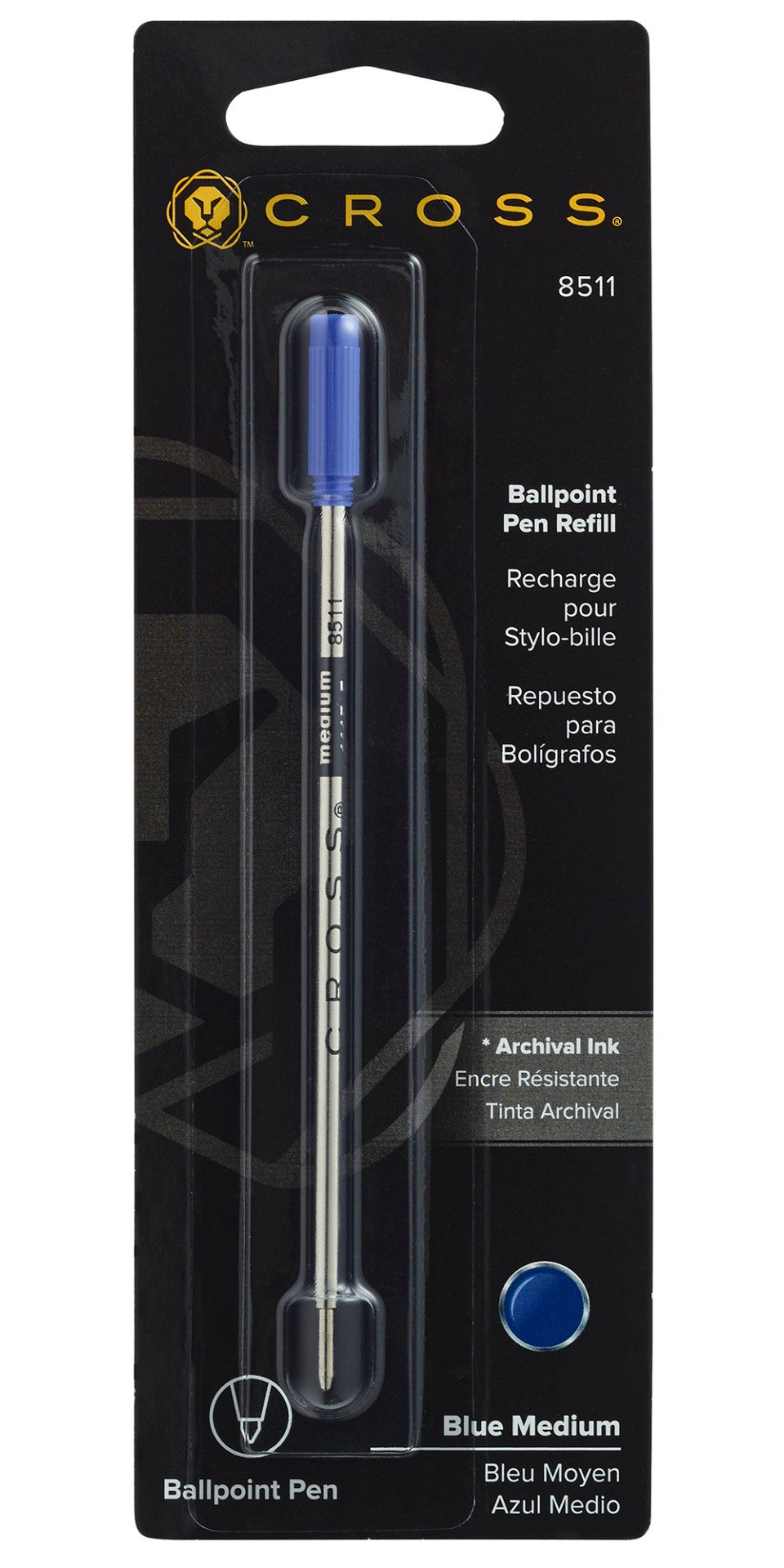 Cross | Ballpoint Refill | Blue, Medium, 1 Pack