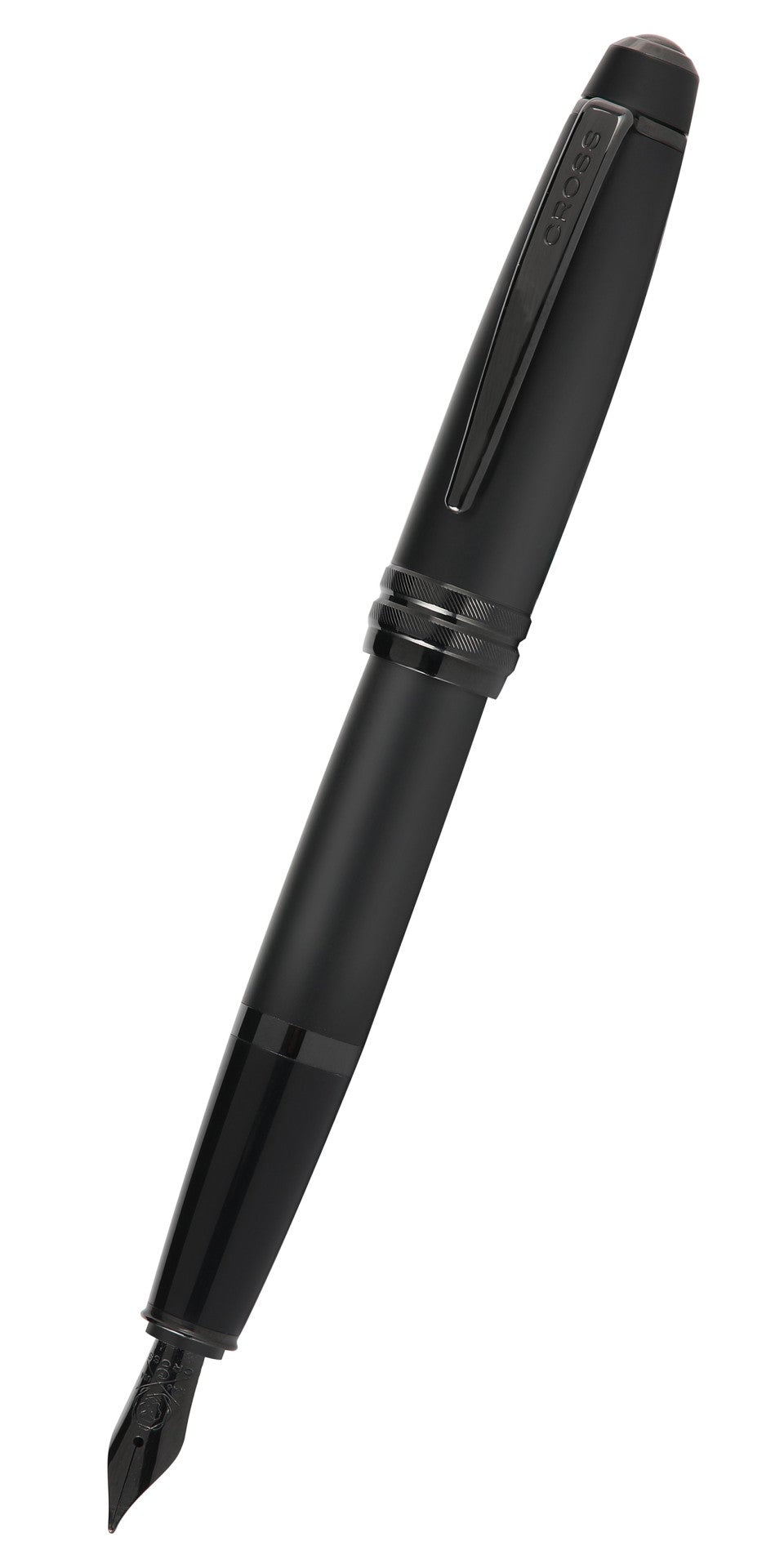 Cross Bailey Fountain Pen, Matte Black Lacquer, Fine Nib