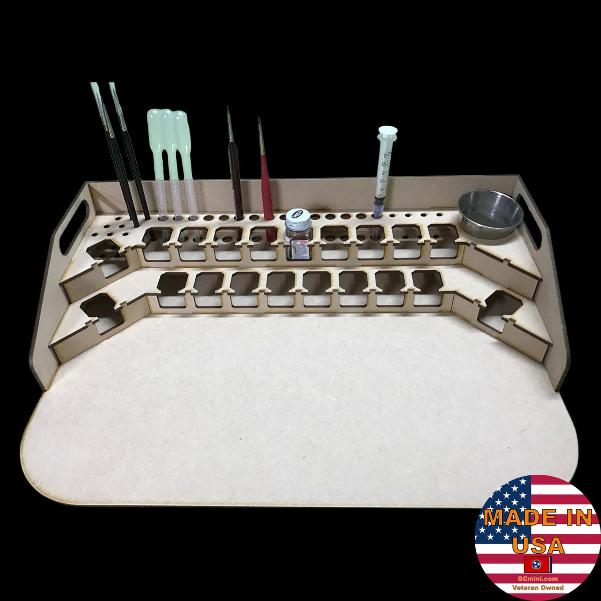 GCmini Painting Station for Testors Square Bottles, 20 Bottles