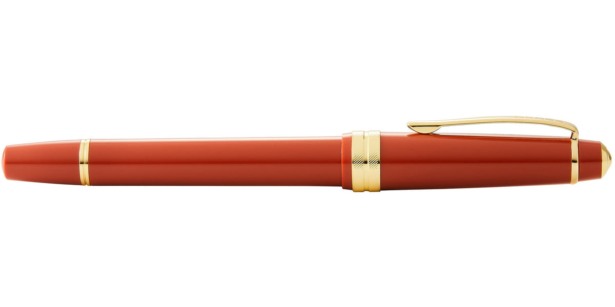 Cross | Bailey Light Fountain Pen | Polished Amber Resin and Gold Tone, Extra-Fine Nib