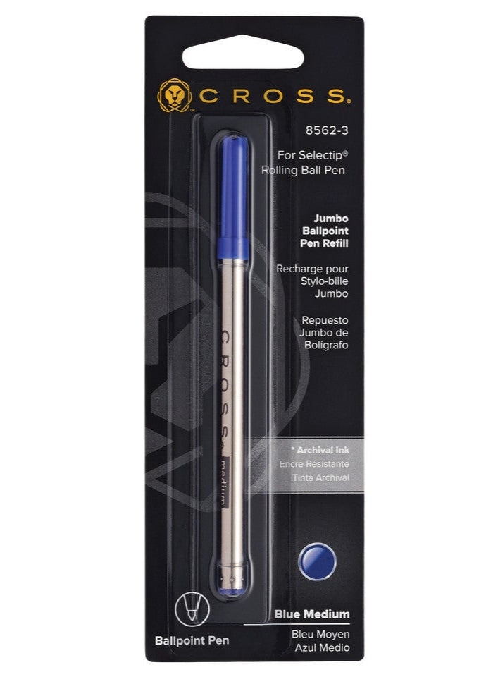 Cross | Selectip Jumbo Ballpoint Refill | Blue, Medium, 1 Pack