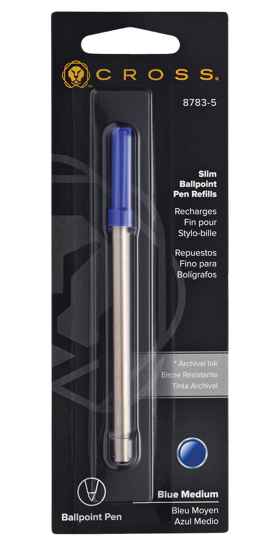 Cross | Slim Ballpoint Refill | Blue, 1 Pack