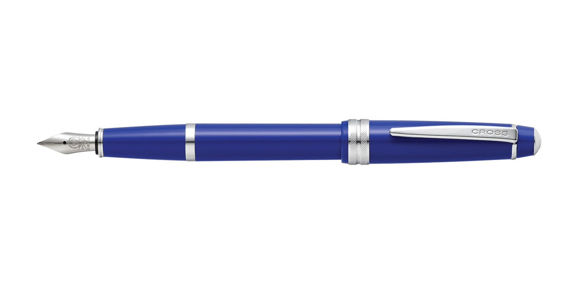 Cross | Bailey Light Fountain Pen | Polished Blue Resin, Extra-Fine Nib
