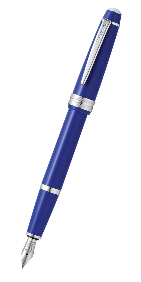 Cross Bailey Light Fountain Pen, Polished Blue Resin, Extra-Fine Nib