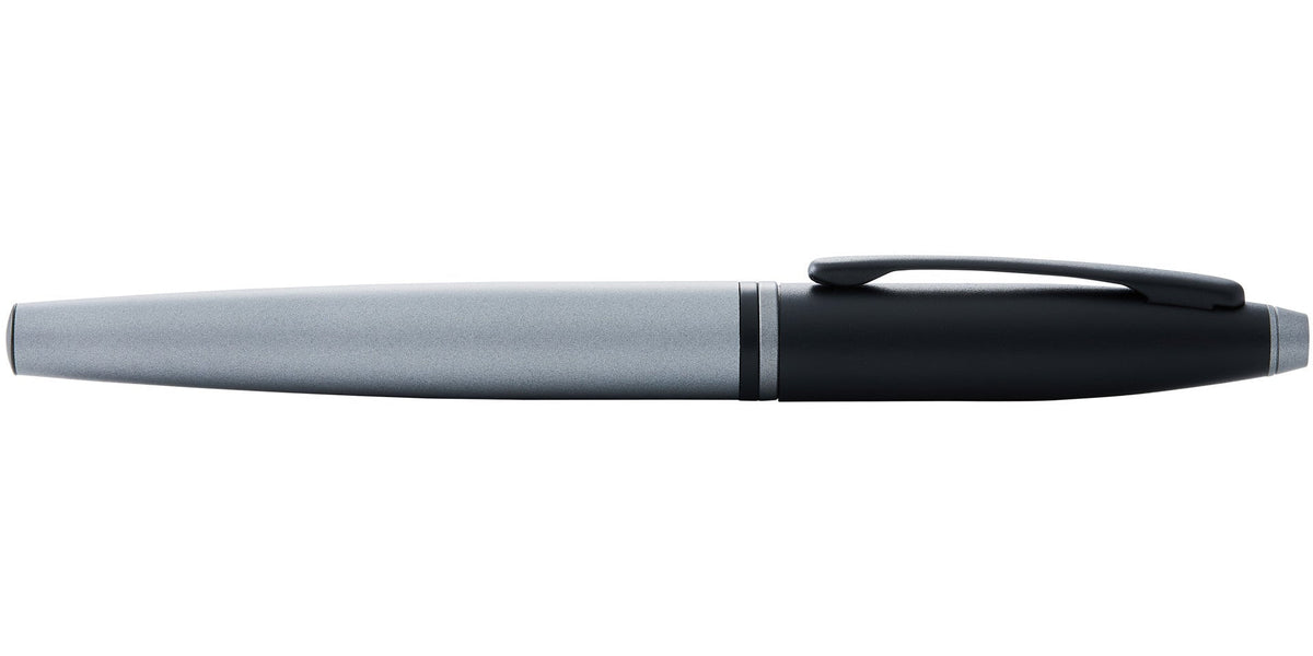 Cross | Calais Fountain Pen | Matte Gray and Black Lacquer, Medium Nib