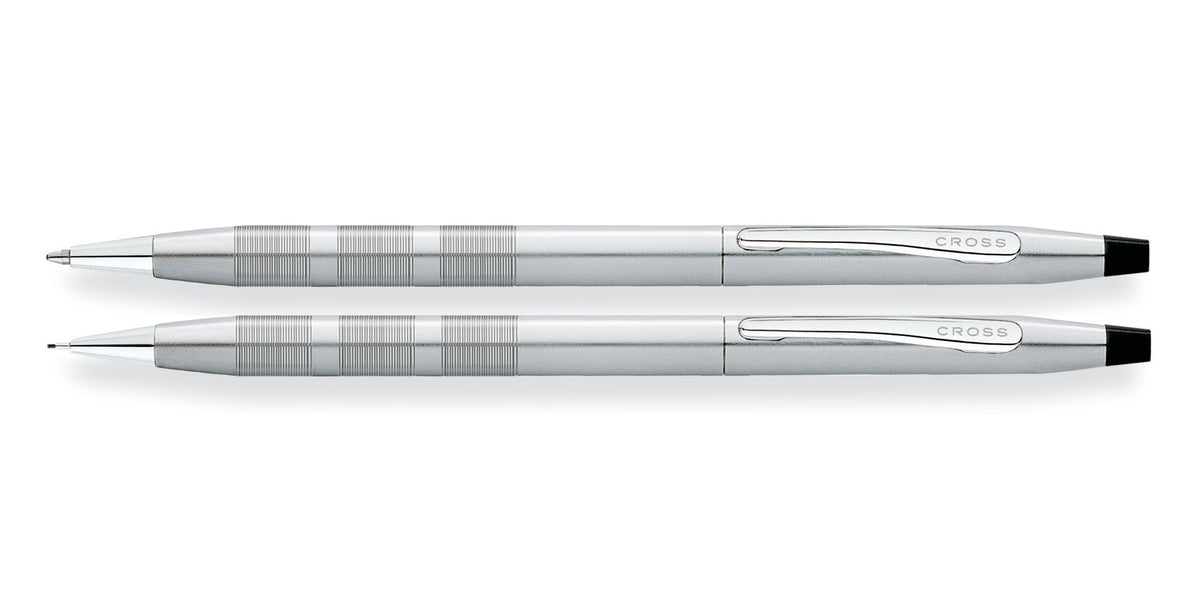 Cross | Classic Century Ballpoint Pen & 0.7mm Pencil Set | Satin Chrome