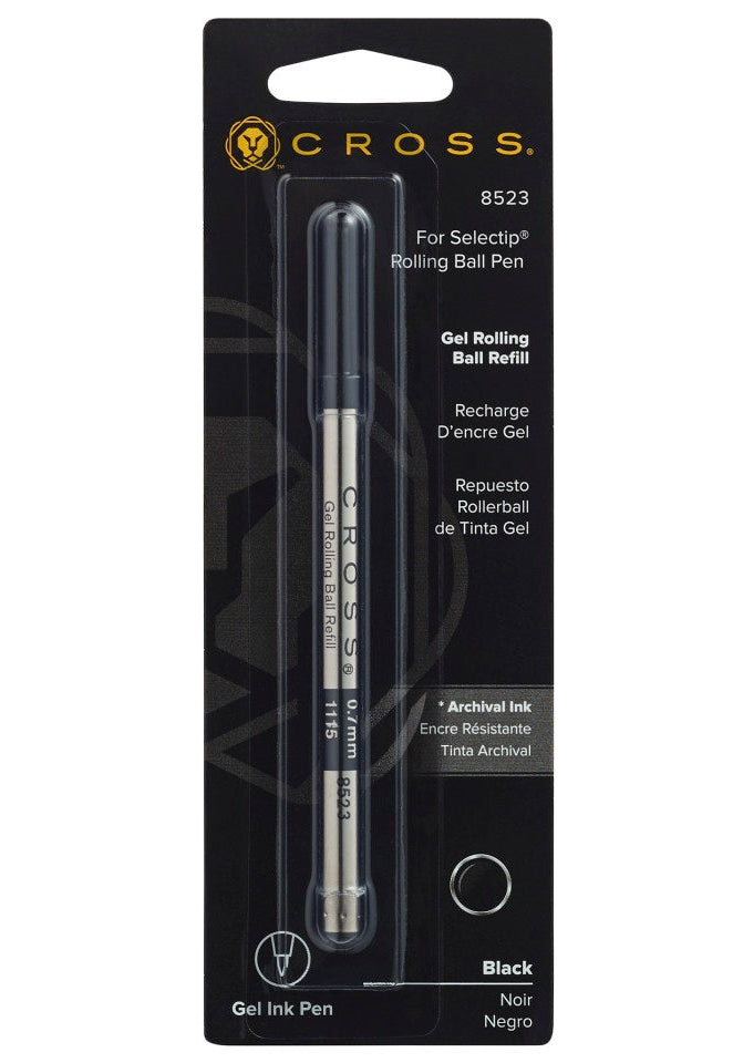 Cross | Selectip Gel Rollerball Refill | Black, Medium, 1 Pack